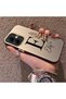 Infinix Smart 10 Compatible Silicone Edge Hard Back Case Letter E Patterned Lover Couple Phone Case - 2