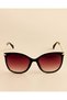 Women Black Round Sunglasses