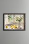 Lemons and White Flowers in Front of the Window - Vintage Patterned Painting - Fine Model