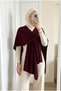 Women's Casual Knitwear Poncho with Cross-Tie Detail - 4