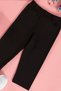 Printed T-shirt Tights Black Bottom Top Set - 3