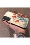 Samsung Galaxy A24 Compatible Silicone Edge Hard Back Case Tulip Patterned Couple Phone Case - 2