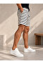 Men's Striped Shorts 100% Cotton 3 Yarns Without Pile Comfortable Cut Casual Sports Shorts - 6