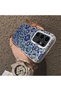 Samsung Galaxy S24 Ultra Compatible Silicone Edge Hard Back Case with Iznik Tile Pattern Phone Case - 4