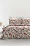 Nelin 100% Cotton Double XL Duvet Cover Set - Beige