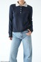 Women's Polo Collar Colorful Buttoned Wool Sweater - 2