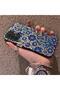 Samsung Galaxy A23 Compatible Silicone Edge Hard Back Case with Iznik Tile Pattern Phone Case - 2