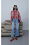 Plaid Bomber Jacket Red - 2