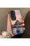 Vivo Y31 5g Compatible Silicone Edge Hard Back Case Istanbul Patterned Couple Phone Case - 3