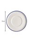 Set of 6 Toledo Heybeli Tea Cup Saucers 12 cm Rim Navy Blue Porcelain Stylish Tea Presentation Saucers