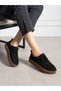 Zafi̇ra Black Genuine Leather Women's Shoes - 5