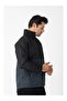 Men's Hooded Water Repellent Sports Raincoat Black 5038-10 - 3