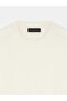 10886 Wool Blend Crew Neck Sweater-Ecru - 7