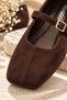 Fleur Hidden Heeled Single Strap Blunt Toe Flat Sole Casual Women's Mary Jane Flats - 2