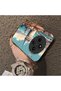 Redmi 14C Compatible Silicone Edge Hard Back Case Galata Tower Patterned Phone Case - 4