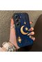 For Tecno Camon 40 Pro 5g Cm7 Compatible Silicone Edge Hard Back Case Crescent and Star Pattern Phone Case - 3