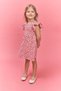 100% Cotton Patterned Ruffle Short-Sleeved Dress for Baby Girls H2176A526SM