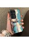 Samsung Galaxy S23 Ultra Compatible Silicone Edge Hard Back Case Galata Tower Patterned Phone Case - 3