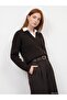 10885 Wool Blend Polo Collar Sweater-Dark Brown - 5