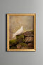 White Dove - Vintage Patterned Painting - Fine Model