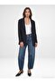 60829 Striped Double-Breasted Blazer-Black - 5