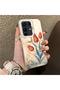 Infinix Note 50 Pro Plus Compatible Silicone Edge Hard Back Case Tulip Pattern Lover Couple Phone Case - 3