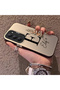 Redmi 15 5g Compatible Silicone Edge Hard Back Case Letter E Patterned Couple Phone Case - 2