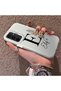 Samsung Galaxy A54 Compatible Silicone Edge Hard Back Case Letter E Patterned Lover Couple Phone Case - 2