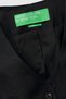 Women's Black 100% Linen Pocketed Buttoned Sleeveless Vest - 3