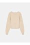 10884 Wool Blend Crew Neck Sweater-Beige - 6