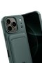 Spt-Gld Newface iPhone 17 Pro Max Kelvin Silicone with Business Card Holder - (145258) Dark Green - 3