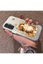 Samsung Galaxy A24 Compatible Silicone Edge Hard Back Case Cat Patterned Lover Couple Phone Case - 2