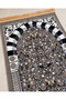 Ravza Patterned Velvet Prayer Rug 70X115 cm Dowry Gift Prayer Rug - 2