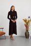 Belted Ribbed Stylish Knitwear Dress