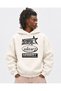 3 Thread Graphic Printed Oversize Hoodie – Relaxed Fit with Hood and Kangaroo Pocket
