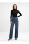 72360 100% Cotton Button Detailed Jean-Blue