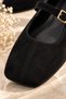Fleur Hidden Heeled Single Strap Blunt Toe Flat Sole Casual Women's Mary Jane Flats - 7