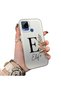 Realme C15 Compatible Silicone Edge Hard Back Case Letter E Patterned Couple Phone Case