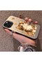 iPhone 13 Pro Max Compatible Silicone Edge Hard Back Case Cat Pattern Loving Couple Phone Case - 2