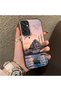 Samsung Galaxy M15 Compatible Silicone Edge Hard Back Case Istanbul Patterned Couple Phone Case - 3