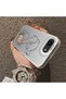 حافظة هاتف من السيليكون متوافقة مع iPhone 16e، حافظة خلفية صلبة بنمط فني خطوي - 4