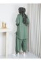 İkili Takım Gizem Oversize Side-Tie Shalwar - 8