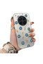 Tecno Camon 40 Premier 5g Compatible Silicone Edge Hard Back Case Evil Eye Bead Pattern Phone Case