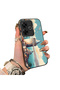 Poco M6 Compatible Silicone Edge Hard Back Case Galata Tower Patterned Phone Case