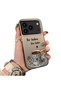 iPhone 17 Pro Max Compatible Silicone Edge Hard Back Case Turkish Coffee Patterned Phone Case