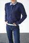 Women's Collared Fabric Detailed Buttoned Knitwear Cardigan - 2