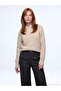 10884 Wool Blend Crew Neck Sweater-Beige - 2