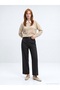 10884 Wool Blend Crew Neck Sweater-Beige - 4