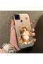 Realme C25 Compatible Silicone Edge Hard Back Case Cat Pattern Loving Couple Phone Case - 3