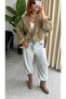 Premium Trend Belt Detailed Bomber Trench Coat - 2